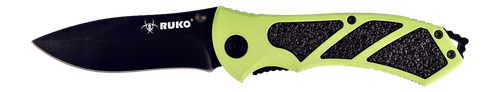 Ruko 440A 3-1/4"HIVIZ Green Folding CS