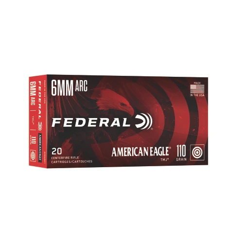 Federal American Eagle 6ARC 6mm ARC Ammo 110gr TMJ 20 Rounds - AE6ARC1