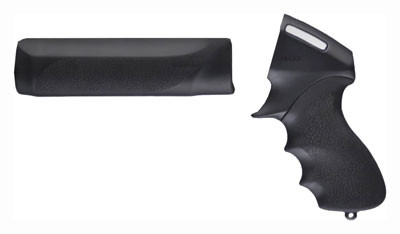 Hogue Tamer Pistol Grip & Forend Black with Finger Grooves for Remington 870 - 08715