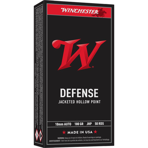 Winchester USA Handgun Ammunition 10mm Auto 180gr JHP 50/ct