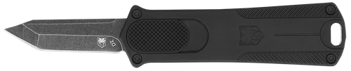 Cobra Tec 952 CA Compliant 1.75" OTF Tanto Plain Stonewashed D2 Blade 3" Black - CALI952BLKTNS