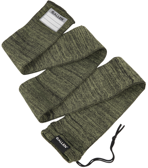 Allen Stretch Knit Gun Sock Green Silicone-Treated w/Custom ID Labeling Holds Rifles with Scope or Shotguns 52" L x 3.75" Interior Dimensions