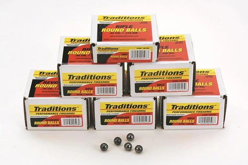 Traditions Performance Muzzleloader Revolver Round Ball Bulk Pack .44 Cal 451" - A1647