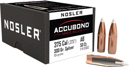 Nosler Bullets 375 CAL .375 300gr Accubond 50-Count