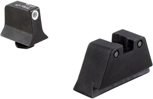 TrijiconInc. Trijicon Bright & Tough Night Sight Suppressor Set for Glock White Front/Black Rear with Green Lamps