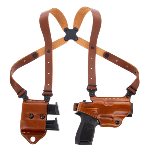 Galco Miami Classic II Shoulder System Size Fits Chest Up To 56" Tan Leather Harness Sig P229 P226 P228 Right Hand