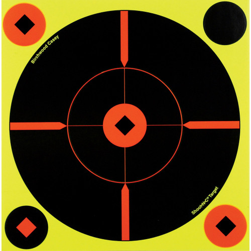 Birchwood Casey Shoot-N-C Target 8 in. Crosshair Bullseye 6 Pack