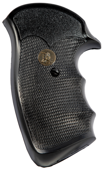 Pachmayr Gripper Grip Checkered Black Rubber with Finger Grooves for Ruger Security-Six