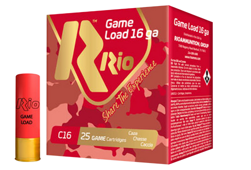 Rio Ammunition Game Load 16Gauge 2.75" 1