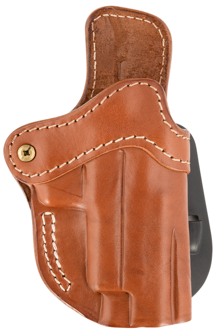 1791 Gunleather Paddle Holster Optic Ready OWB Size 2.3 Classic Brown Leather Fits Glock 17 Walther PPQ Right Hand