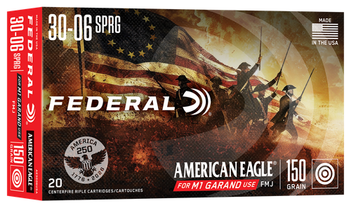 Federal American Eagle 30-06Springfield 150gr Full Metal Jacket 20 Per Box/10 Case