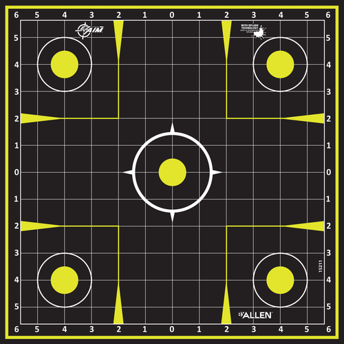 Allen EZ Aim Splash Hanging 12"x12" Black/Chartreuse 30 Pack