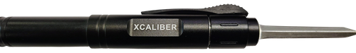 Xcaliber Knife Company Pen 1.70" OTF Dagger Stainless 440C Blade 5.90" Black Aluminum Handle
