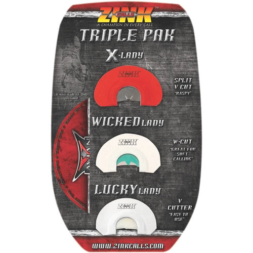 Zink Triple Pak Turkey Call 3 Pack