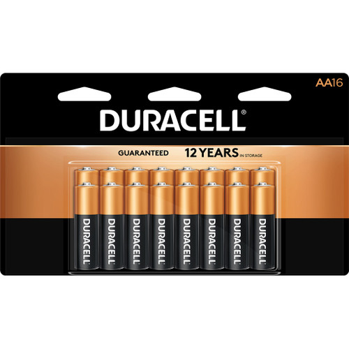 Duracell Coppertop Batteries AA 16 Pack - 041333704647