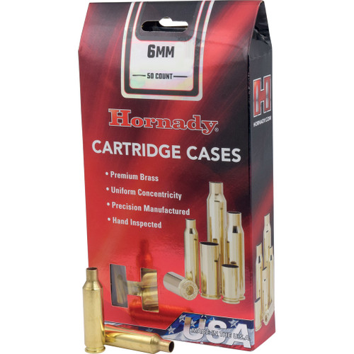 Hornady Rifle Cartridge Cases 6mm Rem. Unprimed 50 Pack