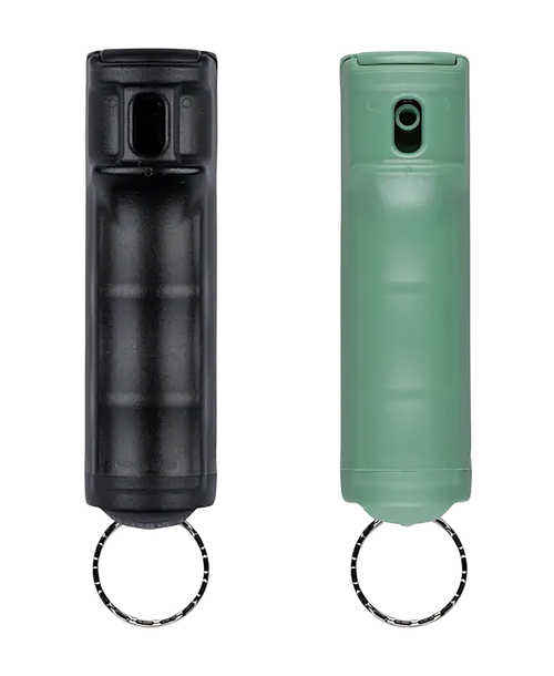 Sabre Pepper Gel UV Dye 25 Bursts Black/Green 2 Pack Includes Snap Clip