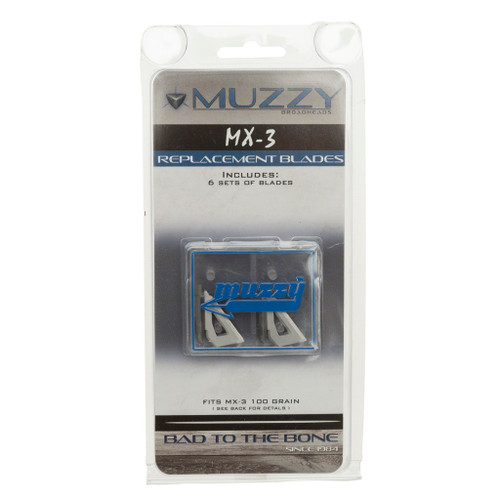 Muzzy Replacement Blades MX-3 100gr 9 Pack Broadheads - 320-MX3