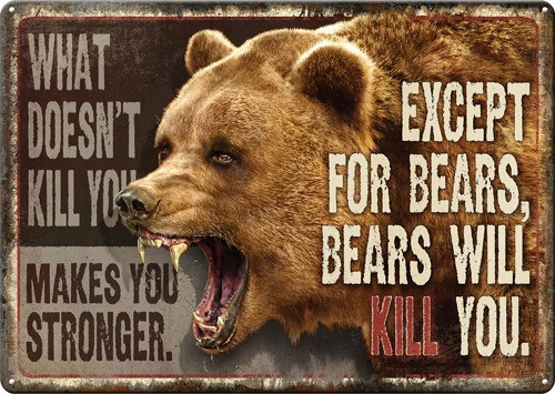 Rivers Edge Sign 12"x17" "What Doesn't Kill You" - 1457