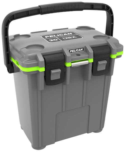 Pelican 20QT Elite Cooler Gray/OD Green - 20Q14GNMTLOD