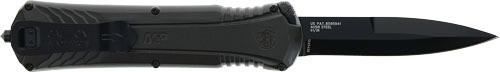 S&W M&P OTF 3.5" SINGLE EDGE SPEAR POINT BLACK/GRAY