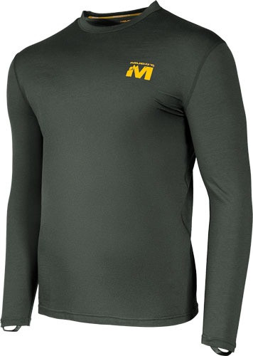 MUDDY DV8 STONEWOOL 200 LONG SLEEVE CREW PEAT MOSS 2X-LARGE