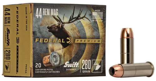 Federal Premium 44RemMag 280gr Swift A Frame 20 Per Box/10 Case
