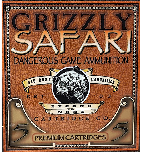 Grizzly Ammo 450Rigby 500gr Solid Brass 5