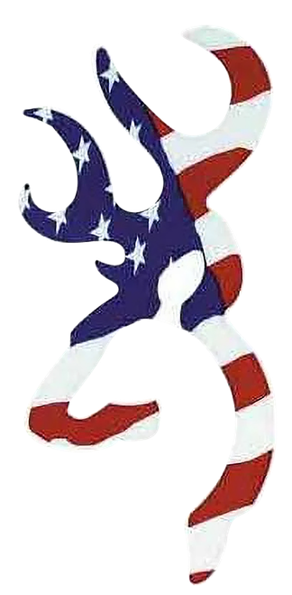 Browning Buckmark Decal Red/White/Blue Vinyl Sticker 6" - 3922003116
