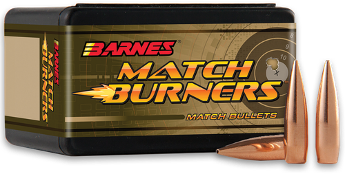 Barnes Bullets Match Burners 22Cal 77gr Boat Tail 100 Per Box/10 Case