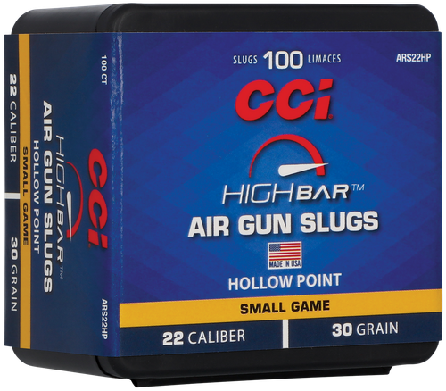CCI High Bar Air Gun Slug 22 Cal 30gr Hollow Point 100 Rounds - ARS22HP