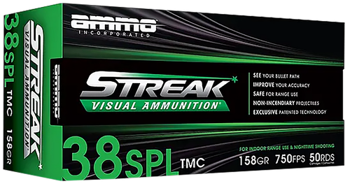 Ammo Inc Streak Visual (GREEN) 38Special 158gr
