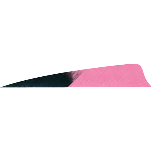 Gateway Shield Cut Feathers Kuru Flo Pink 4" RW 50 Pack - 400RSKFP-50