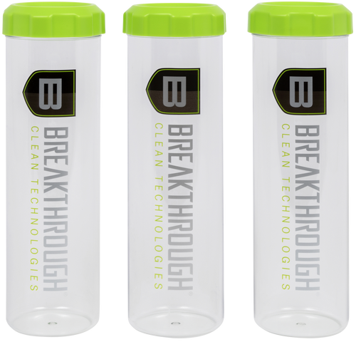 Breakthrough Clean Suppressor Tubes Clear/Green 3 Pack