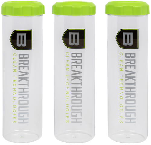 Breakthrough Clean Suppressor Tubes Clear/Green 3 Pack
