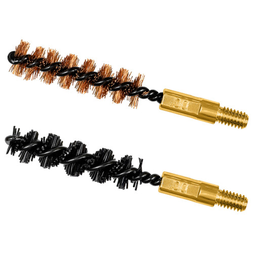 Otis Bore Brush Set 7.62mm/30-06/30-30/308/300 Cal 8-32" Thread 2" Long Bronze - FG-330-NB