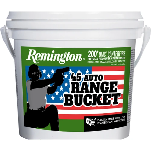 Remington UMC "Range Bucket" 45 ACP Ammo 230gr FMJ 200 Rounds - 23817