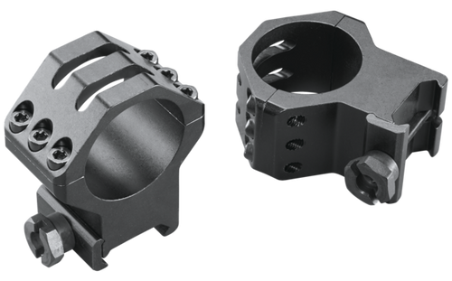 Weaver Mounts Six-Hole Skeleton Rings Matte Black