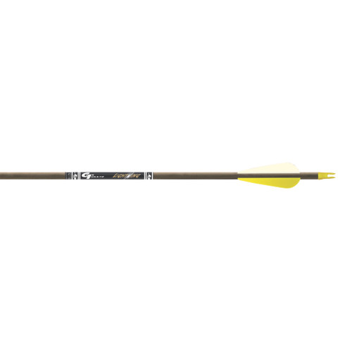 Gold Tip Lightning Arrows Black 2.5" Vanes 6 Pack - LIGA256
