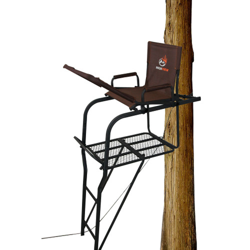 Trophy Treestands Maxgrip Elite Ladderstand Single Person 18.5 ft - HVL110