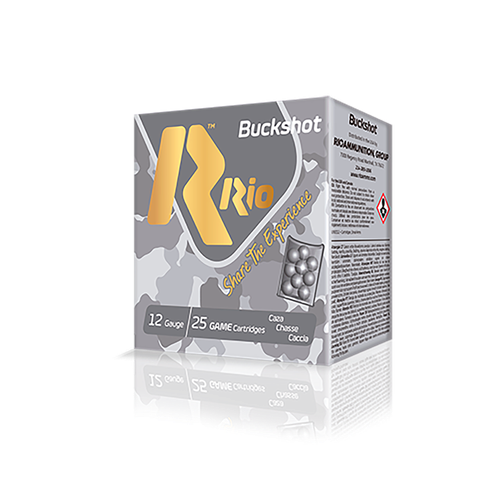 Rio Ammunition Royal Buck 12Gauge 2.75" 9Pellets 1Buck Shot 25 Per Box/10 Case