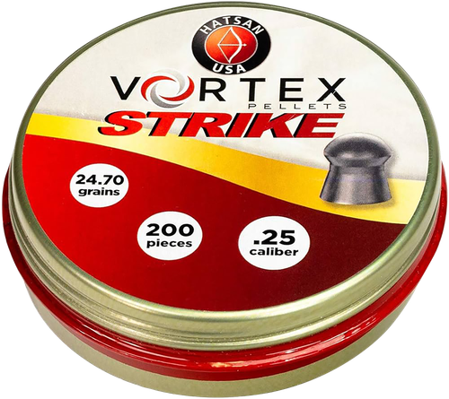 Hatsan Vortex Strike Pellets 25 Cal Lead Domed 200 - HA90642