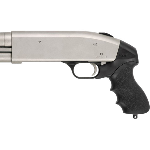 Hogue OverMolded Tamer Black Rubber Pistol Grip with Finger Grooves - 05014