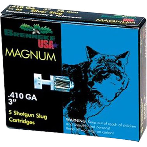 Brenneke Magnum 410 Bore Ammo 3" 1/4oz Slug 5 Rounds - SL-4103M
