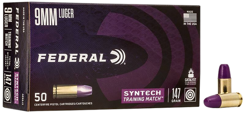 Federal Syntech Training Match 9mmLuger 147gr Total