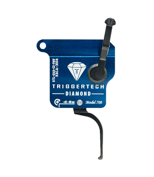 TriggerTech Diamond Black Flat Straight Fits Remington 700 Left Hand