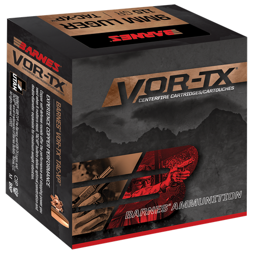 Barnes Luger XPB /10 Case 9mm 115gr, 20 Count - 32005