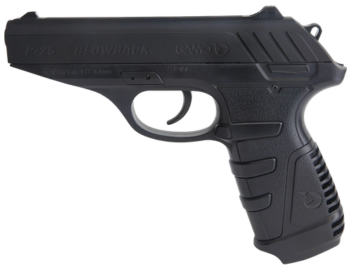 Gamo P-25 Blowback Air Pistol CO2 177 16+1 Black Textured Polymer Grips
