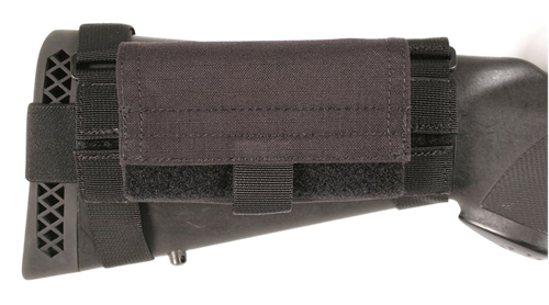 Blackhawk Buttstock Shell Pouch Black Nylon 5-Round Shotgun Ambidextrous - 52BS02BK