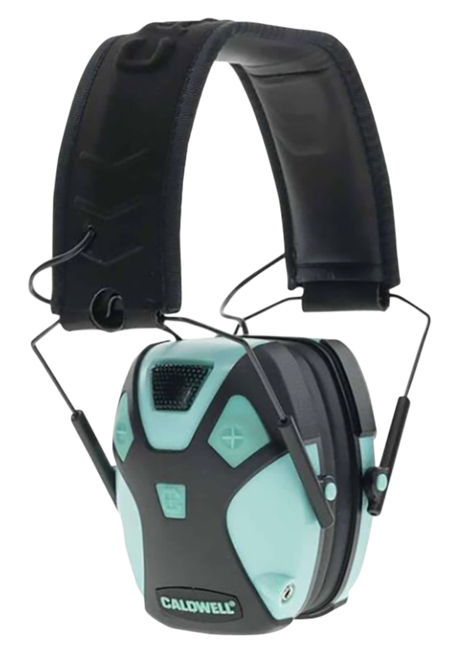 Caldwell E-Max Pro 23dB Over the Head Aqua Blue/Black Adult Hearing Protection - 1101672